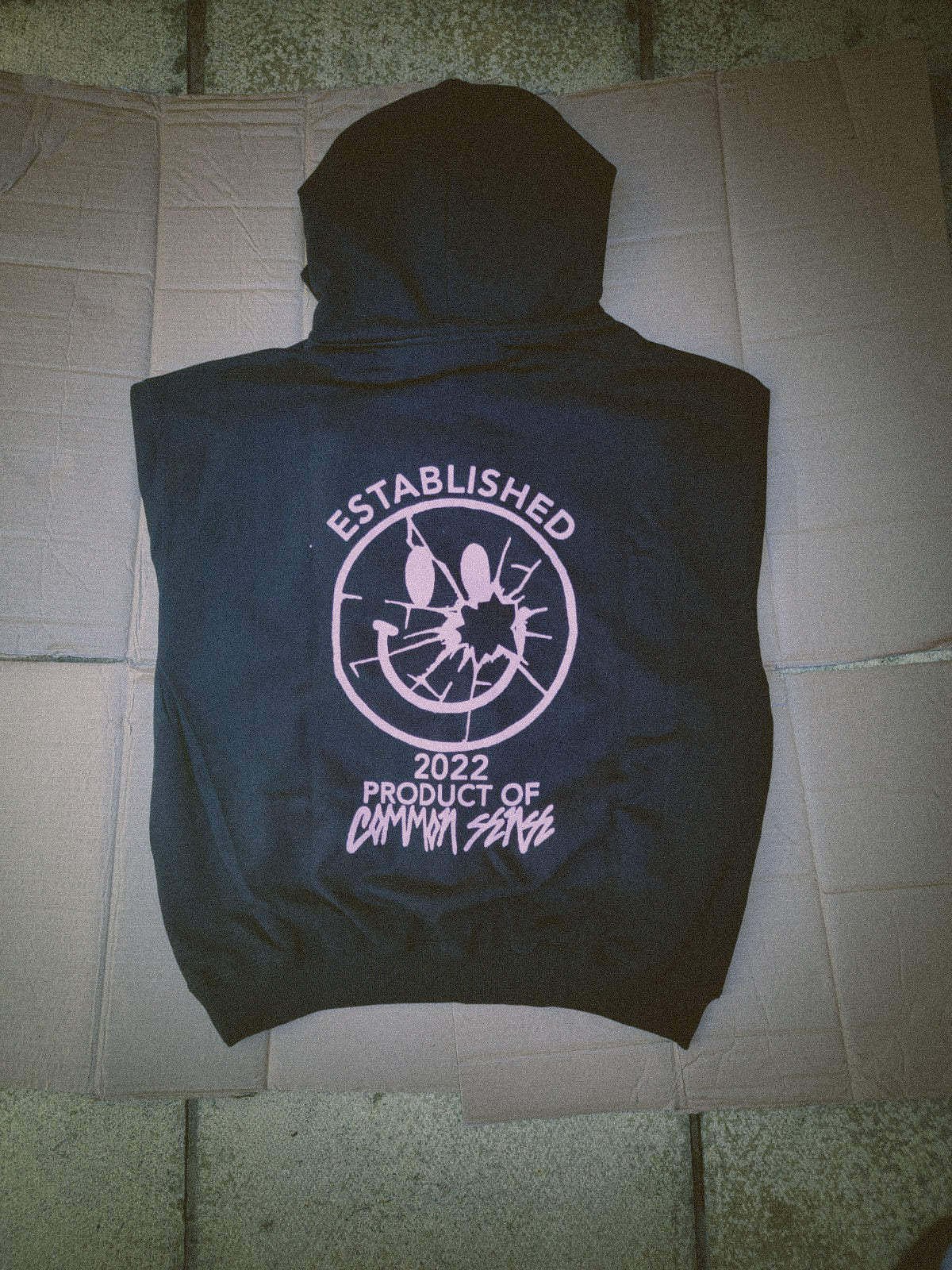 CMMN SNZ "PINK SMILEY" HOODIE