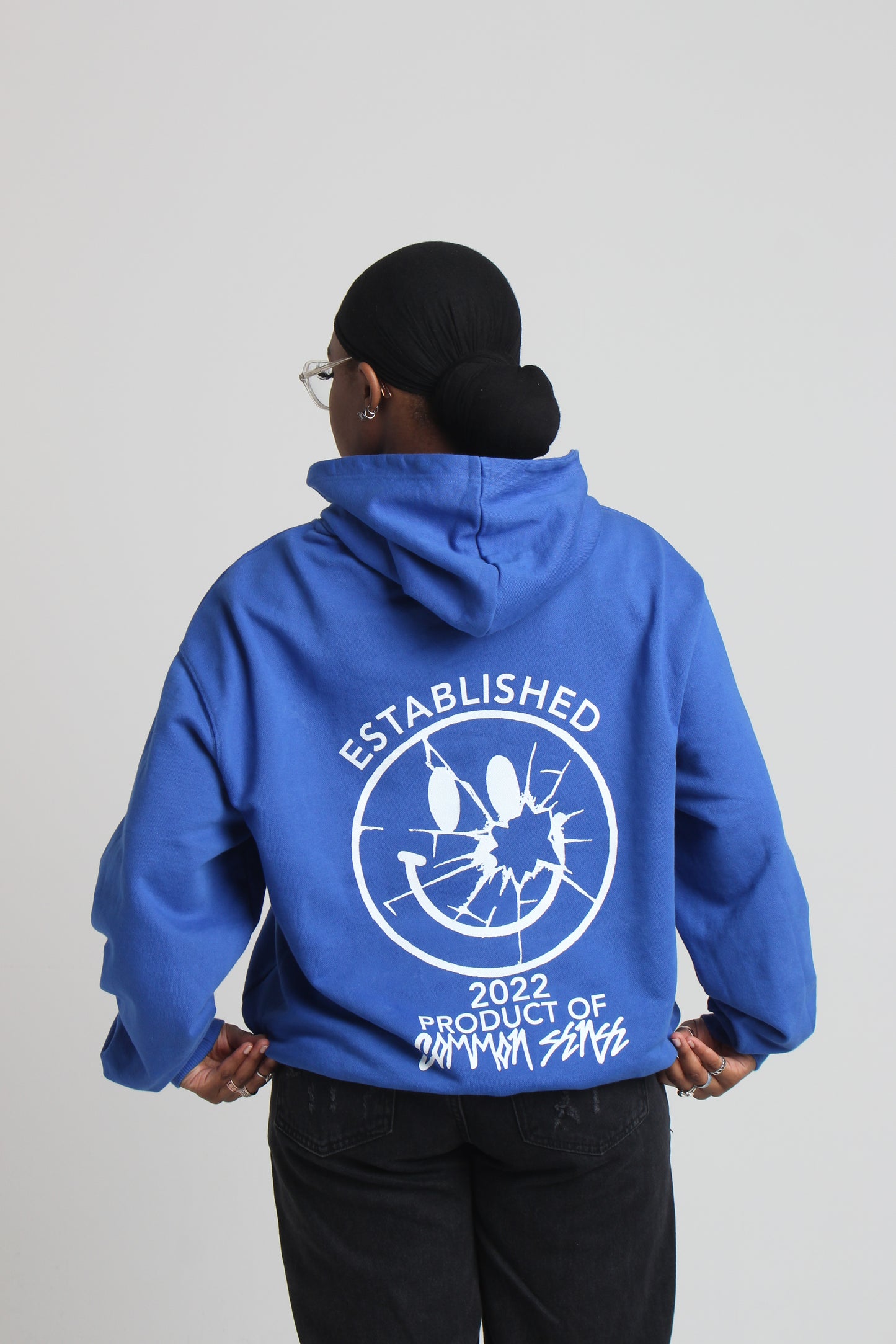 CMMN SNZ "BLUE SMILEY" HOODIE