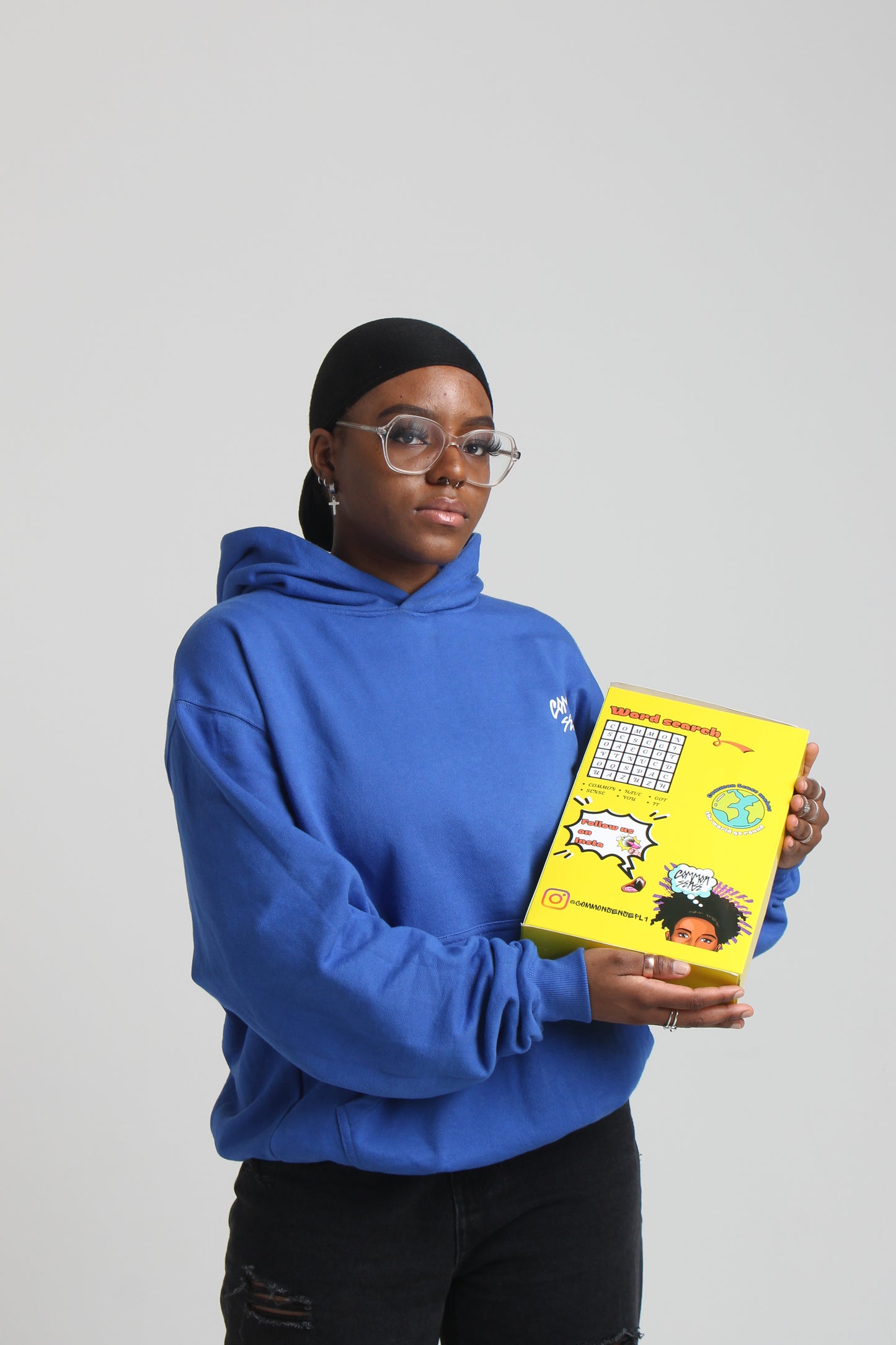 CMMN SNZ "BLUE SMILEY" HOODIE
