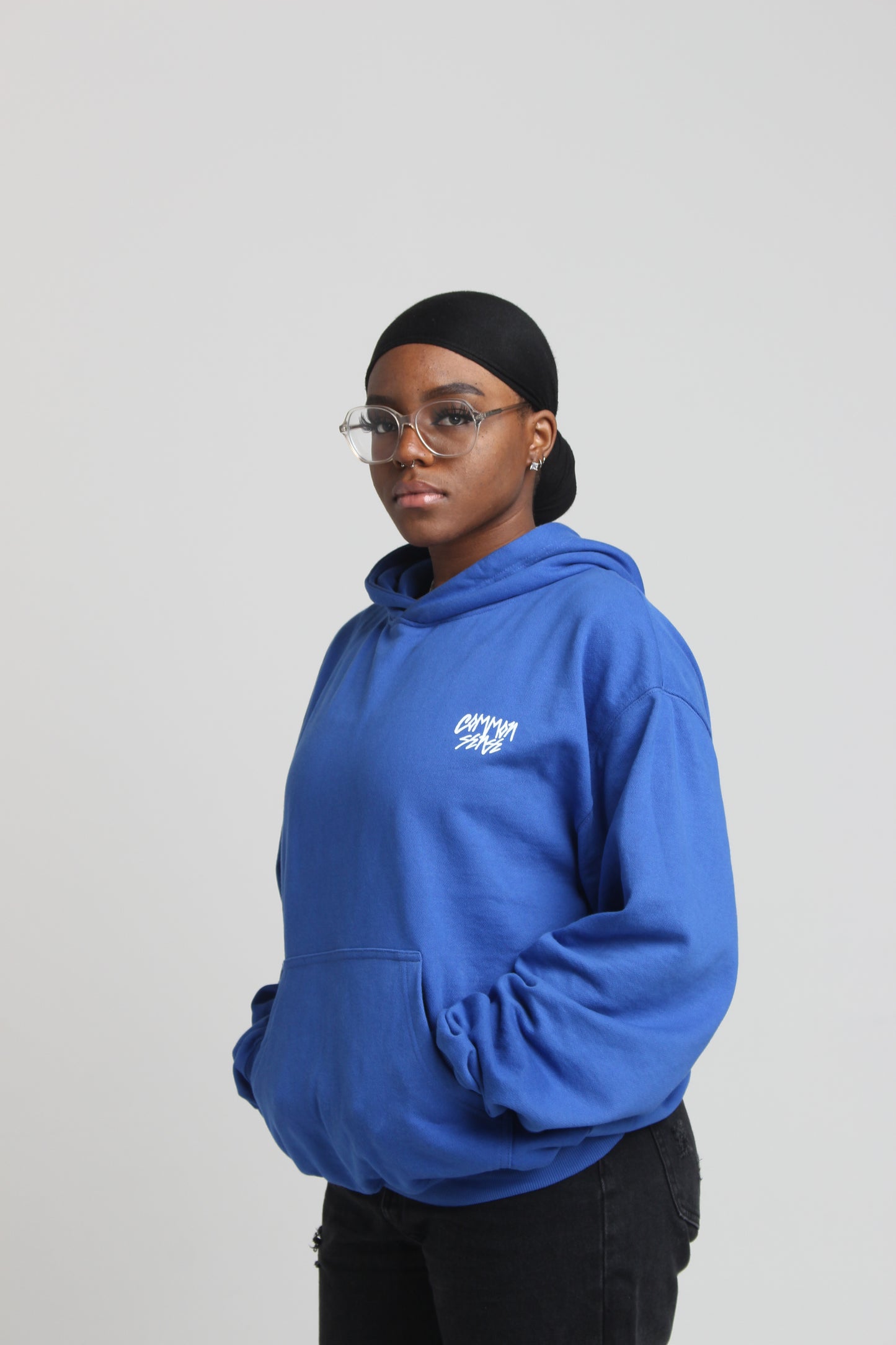 CMMN SNZ "BLUE SMILEY" HOODIE