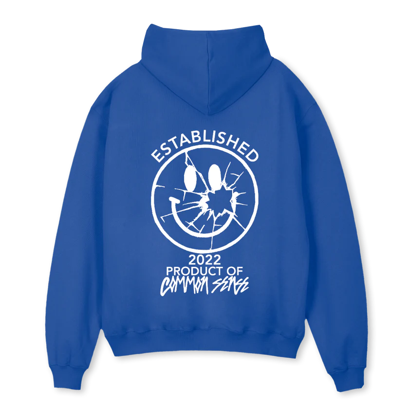 CMMN SNZ "BLUE SMILEY" HOODIE
