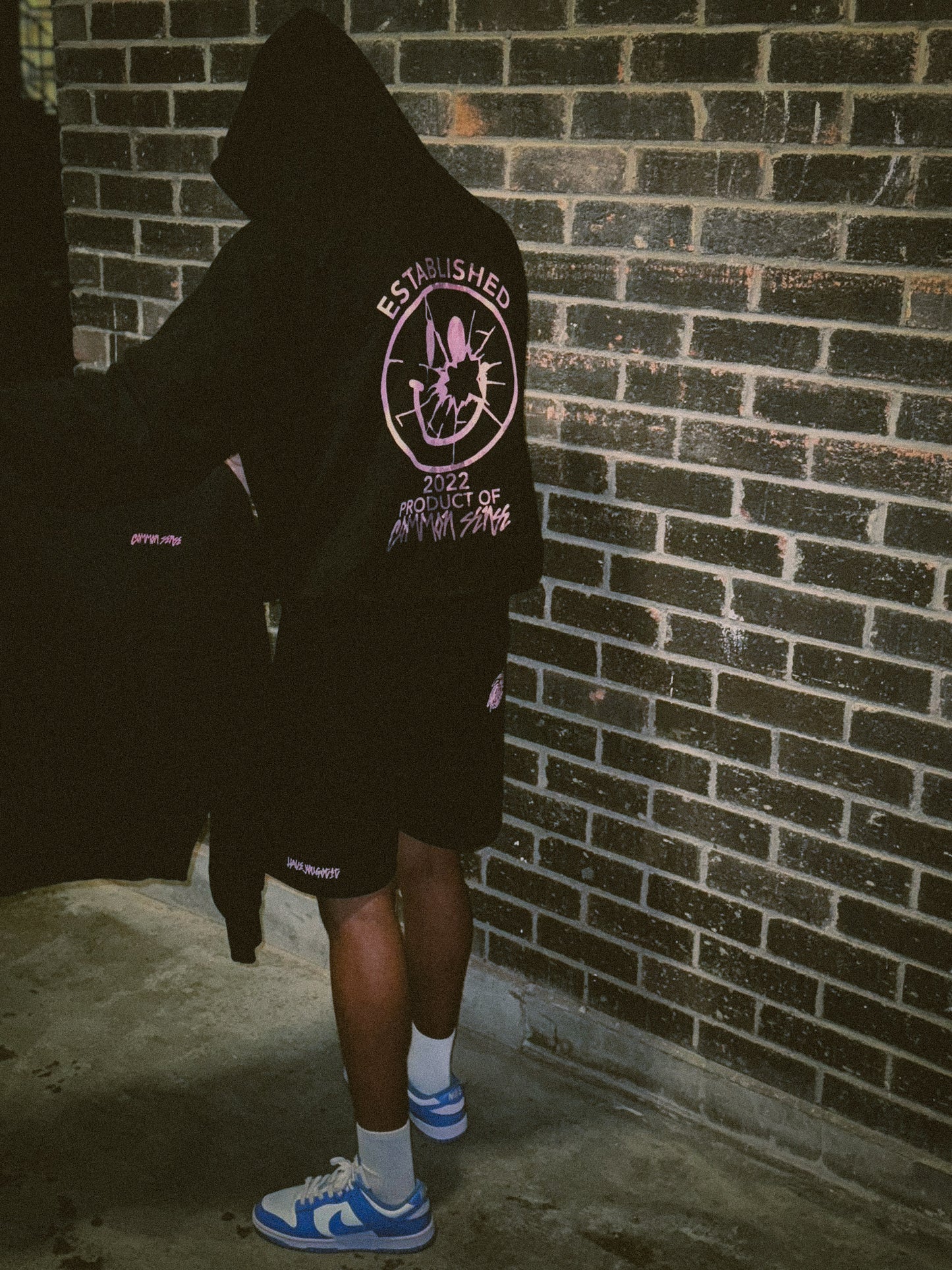 CMMN SNZ "PINK SMILEY" SHORTS