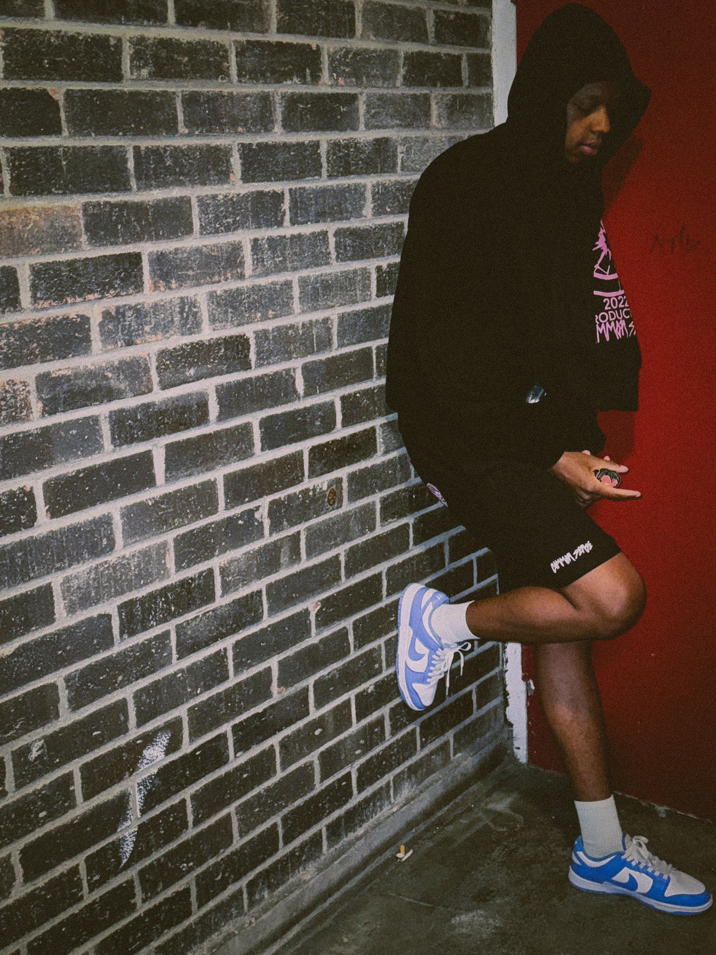 CMMN SNZ "PINK SMILEY" SHORTS